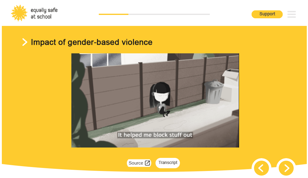 Rape Crisis Scotland E-Learning Course Screenshot
